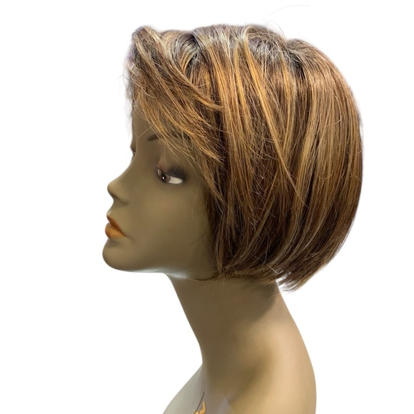 Raquel Welch Other - Raquel Welch Wig Short Brown Hair straight Light Lace Bob Bangs Layers womans